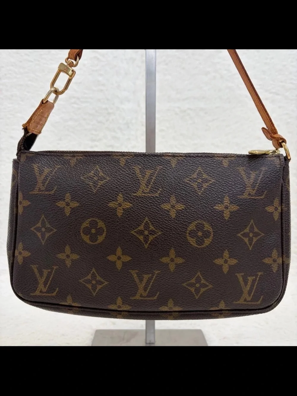 Louis Vuitton Monogram Mini Pochette in Brown and Tan
